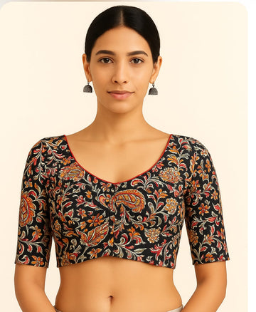 Pure cotton Kalamkari Blouse for women