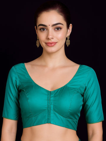 Sky Blue Puresilk with lining blouse