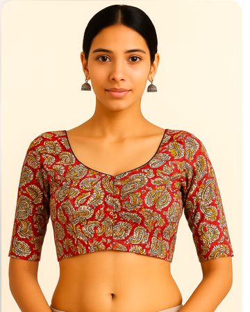100% cotton with lining blouse