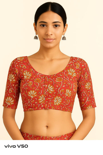 100% cotton with lining blouse