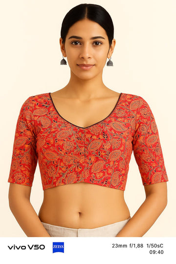 100% cotton with lining blouse