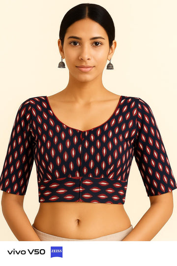 100% cotton with lining blouse