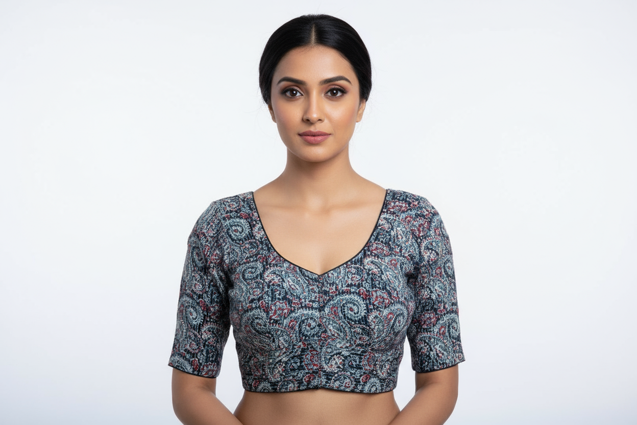Scarlet Pure cotton Handwork Blouse for women