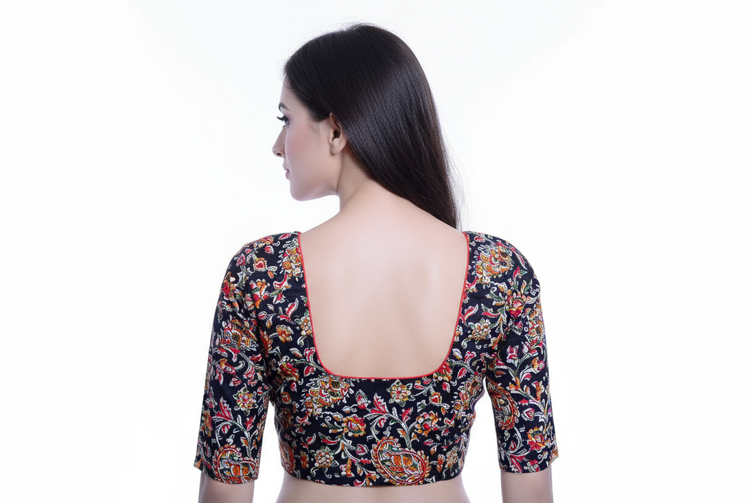 100% Pure Black Cotton Blouse