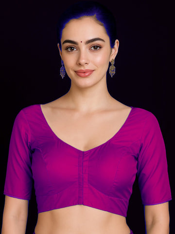 dark pink  Pure silk with lining blouse
