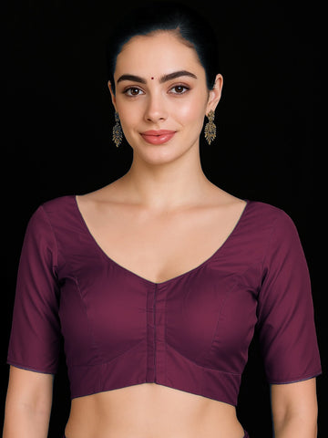 Deep Purple Pure silk with lining blouse