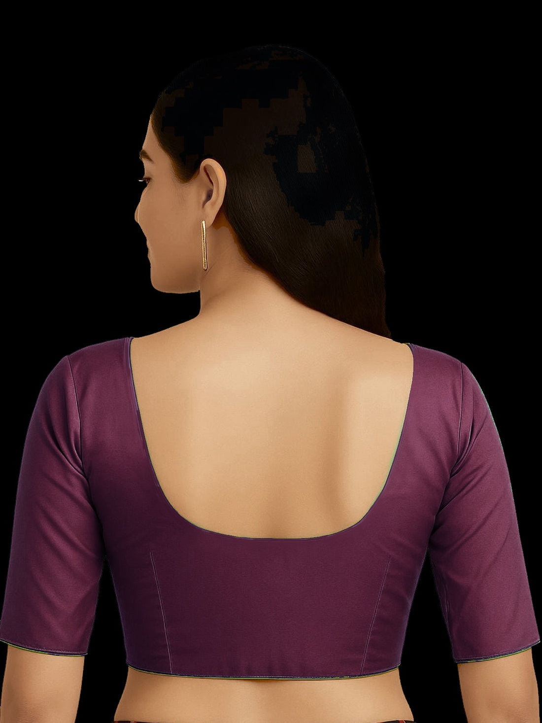 Deep Purple Pure silk with lining blouse