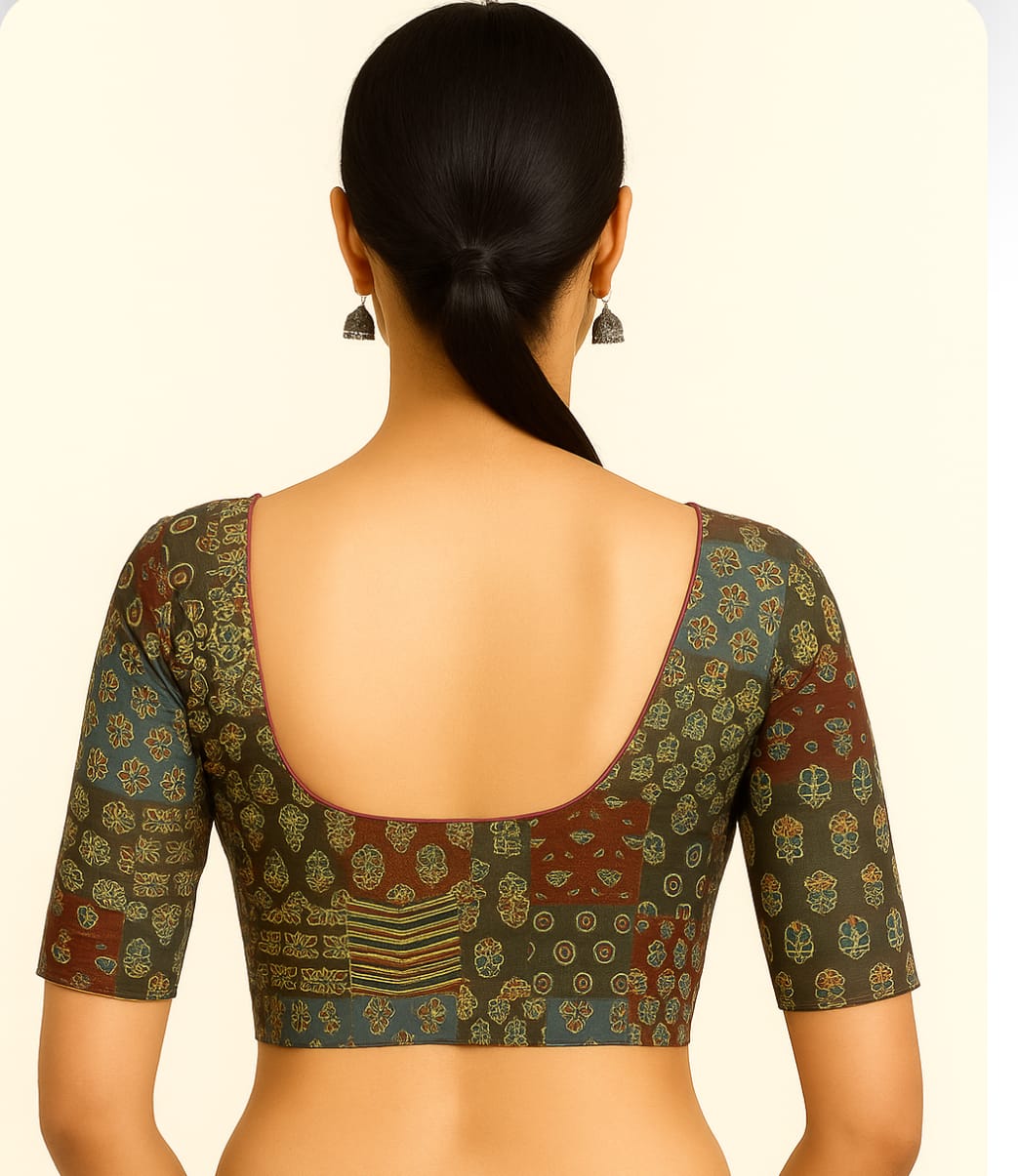 Scarlet Pure cotton Handwork Blouse