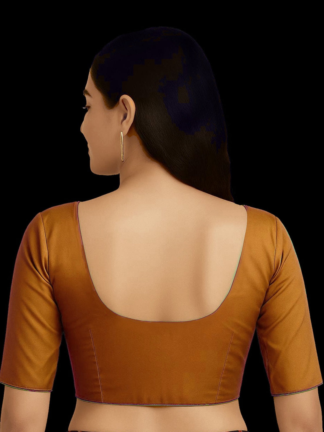 Yellow Pure silk with lining blouse