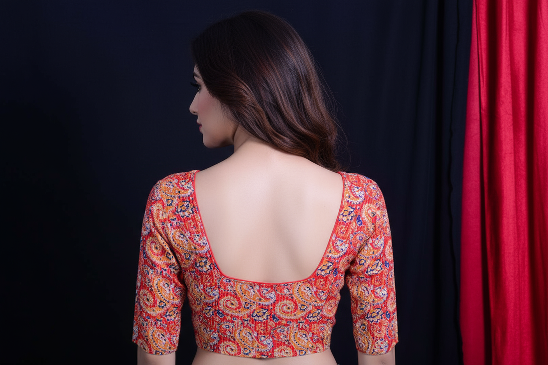100% cotton with lining blouse