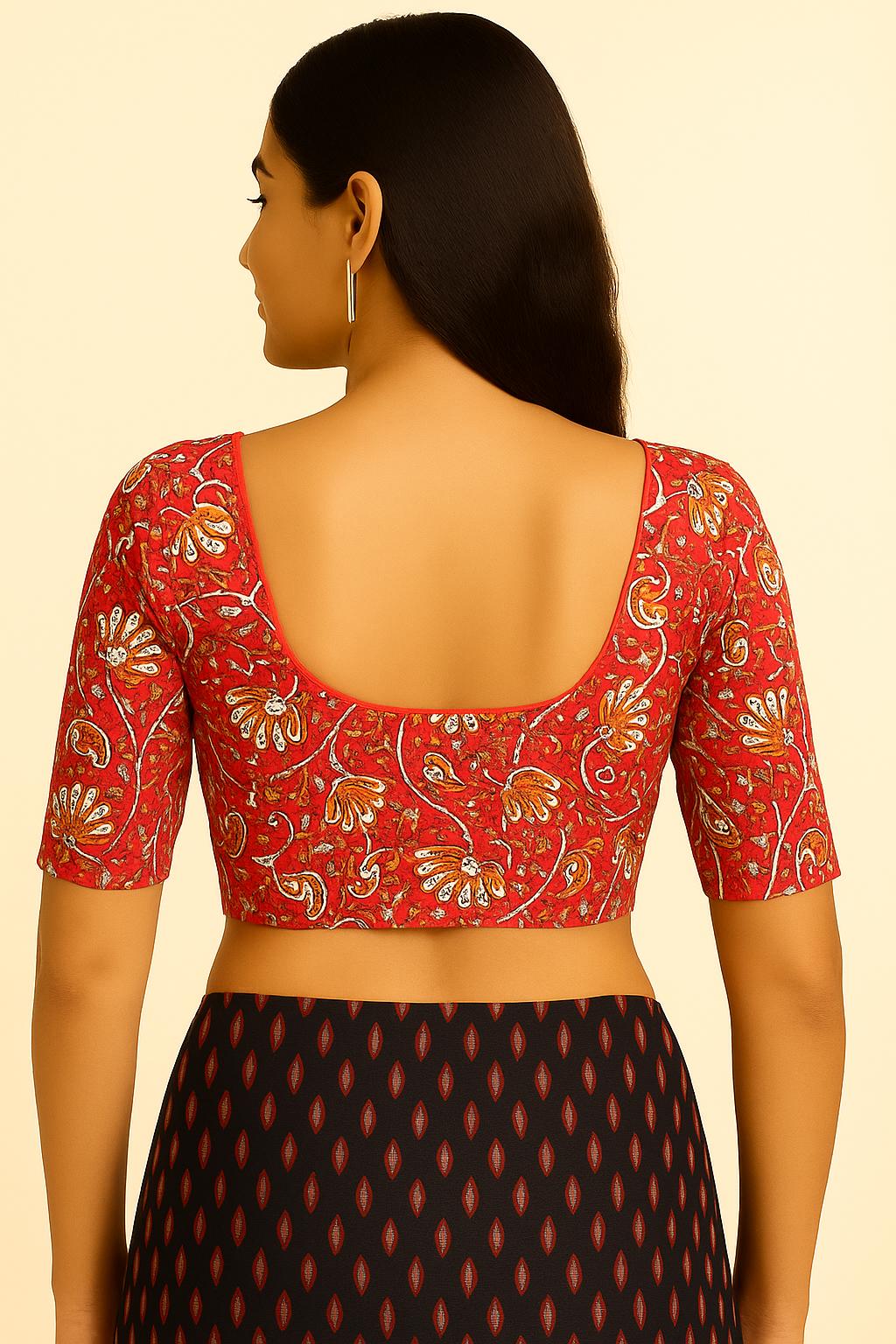 100% cotton with lining blouse