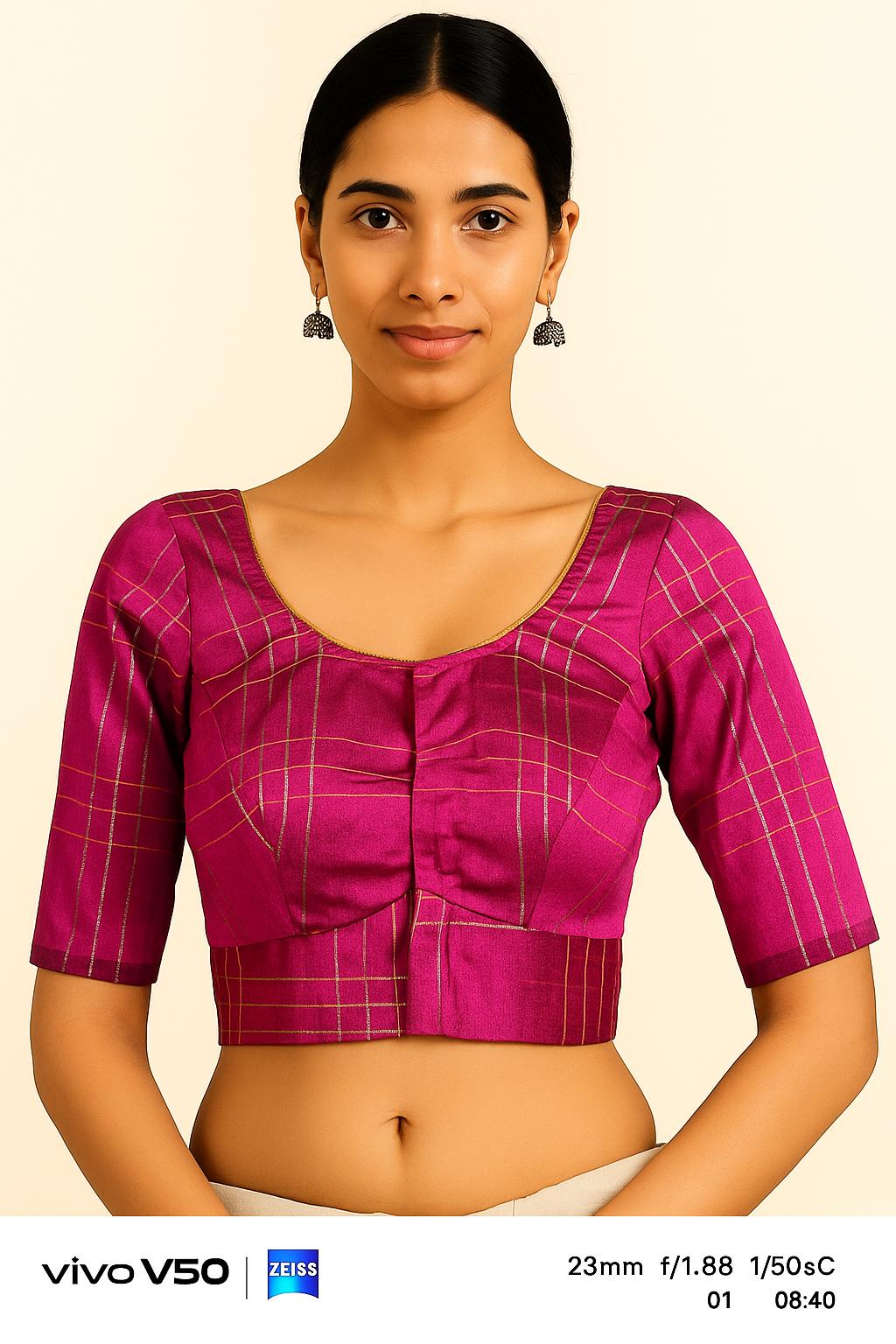 100% silk with lining blouse