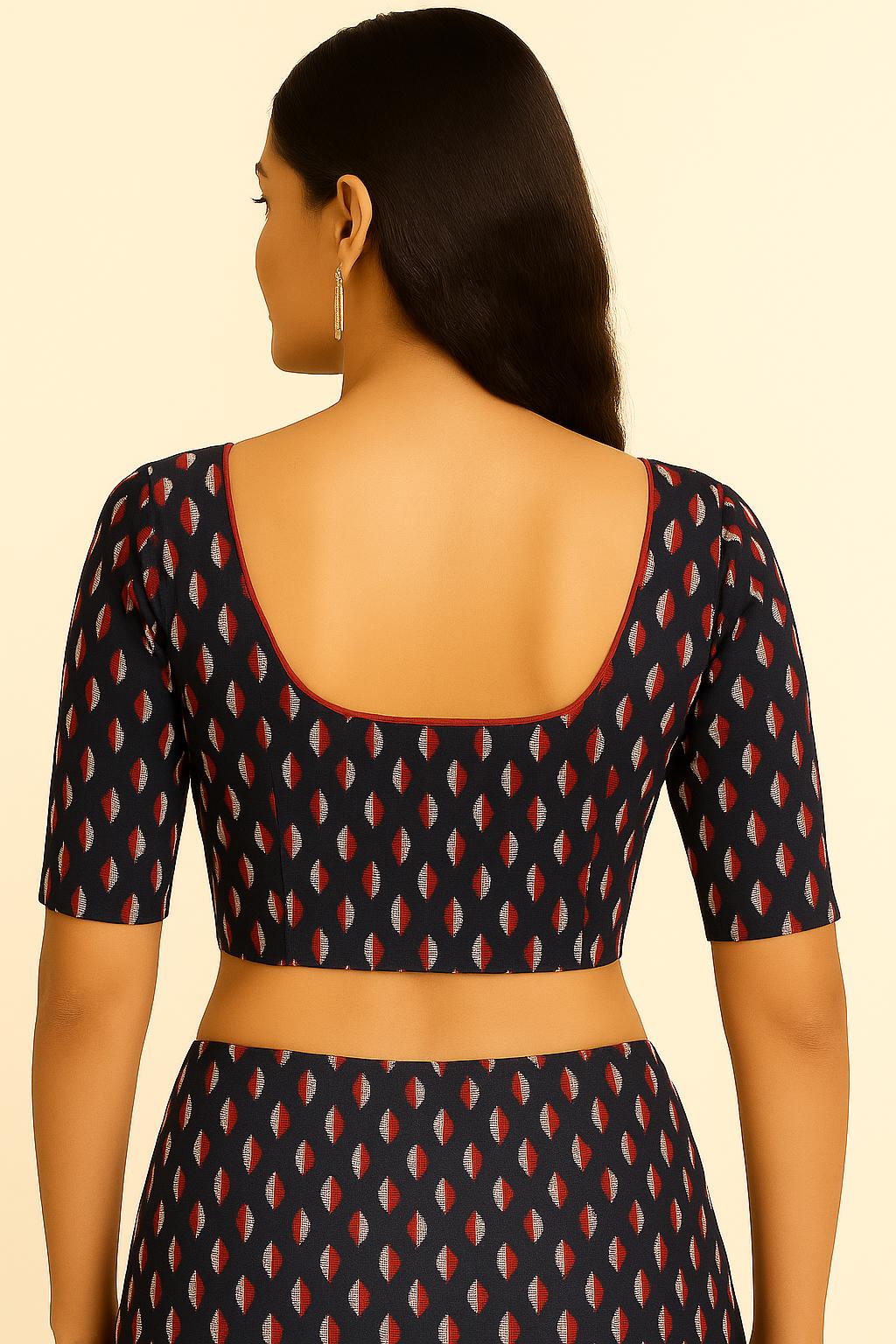 100% cotton with lining blouse