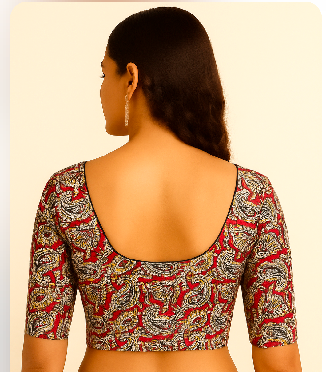 100% cotton with lining blouse