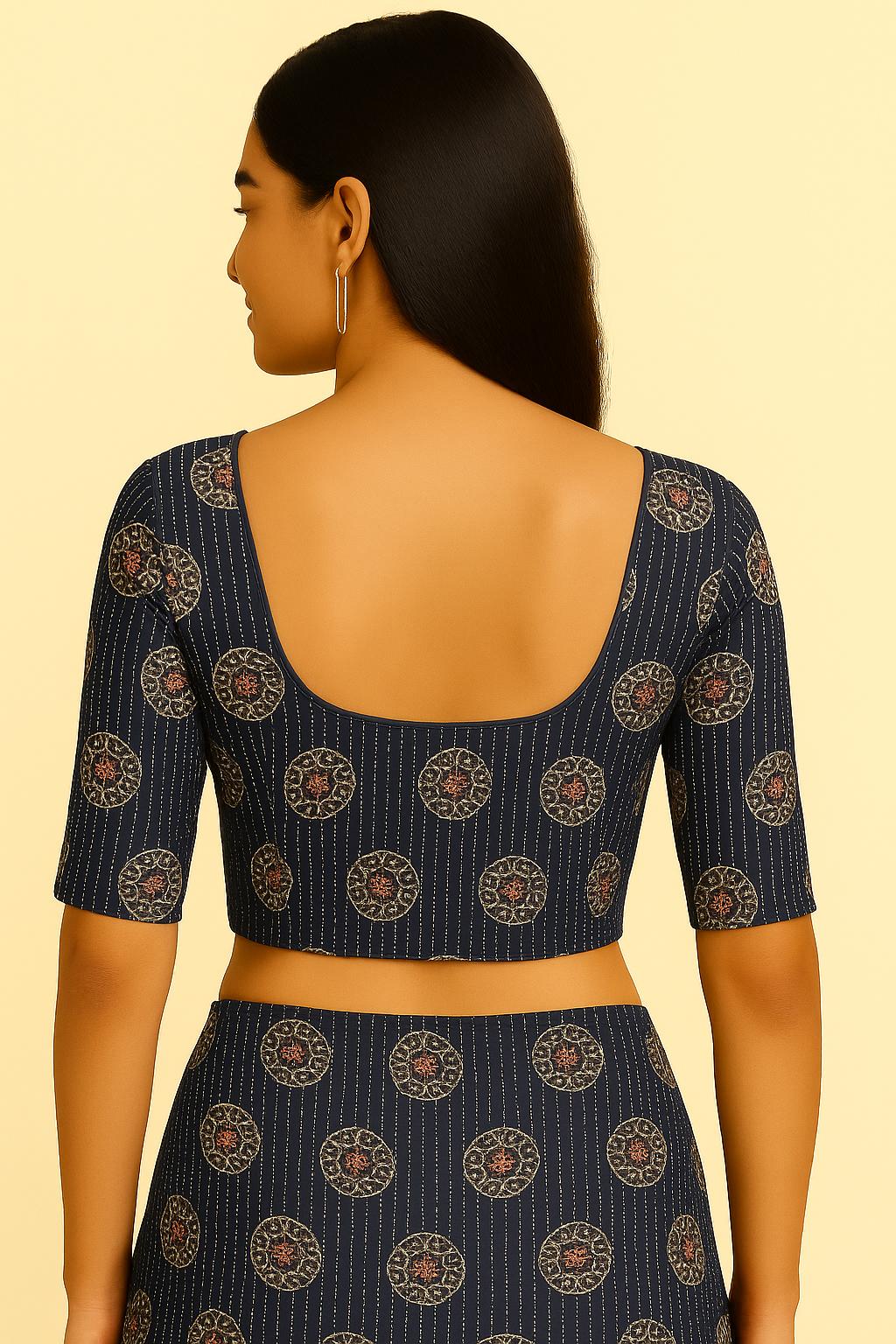 100% cotton with lining blouse