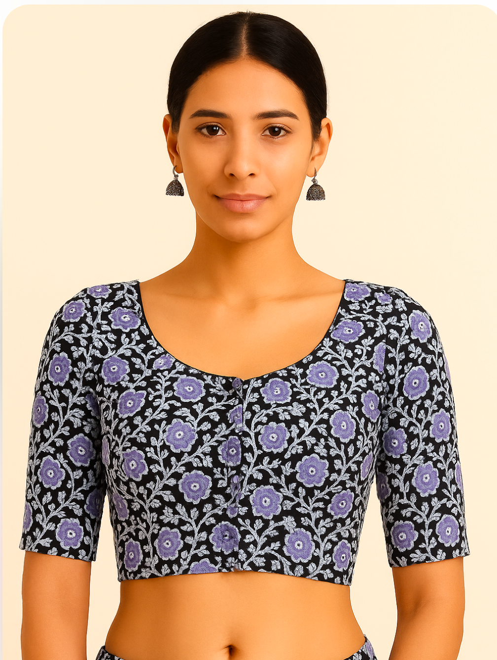 100% cotton with lining blouse