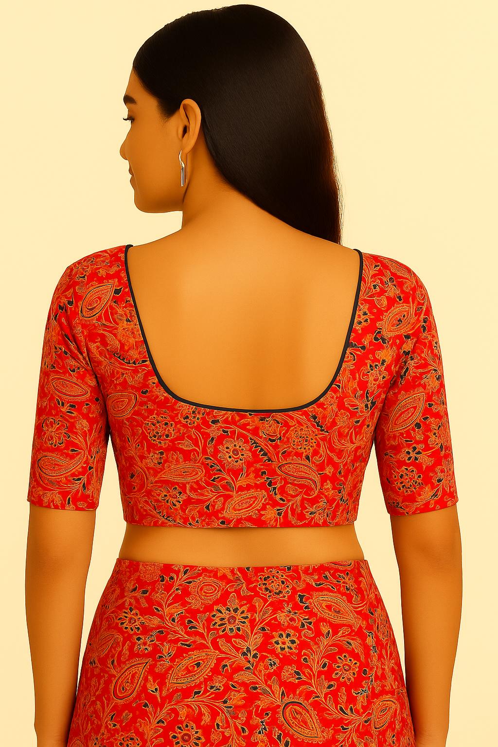 100% cotton with lining blouse