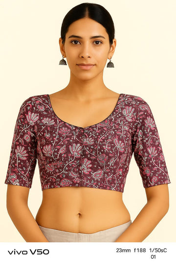 100% cotton with lining blouse